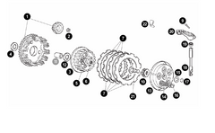 Blokkeer Ring Koppeling Derbi Euro 2/3/4