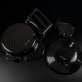 Carbon Fiber Ontstekingsdeksel + Koppelingsdeksel + Oliepomp Deksel Derbi Euro 3/4