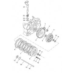 Koppeling hevel Keerring Minarelli Am6