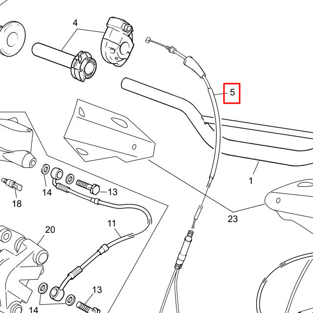 Sherco Gaskabel SM-R / SE-R 50 Origineel